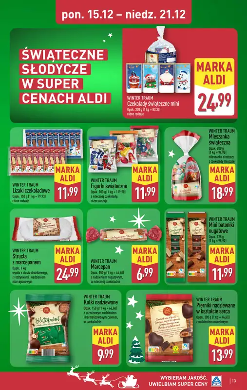 Aldi - gazetka promocyjna Weekend super cen w Aldi! od czwartku 18.12 do niedzieli 21.12 - strona 13