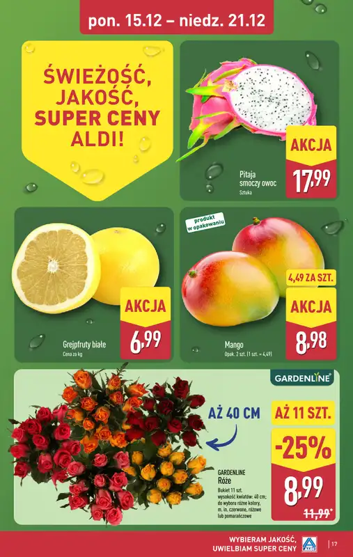 Aldi - gazetka promocyjna Weekend super cen w Aldi! od czwartku 18.12 do niedzieli 21.12 - strona 17