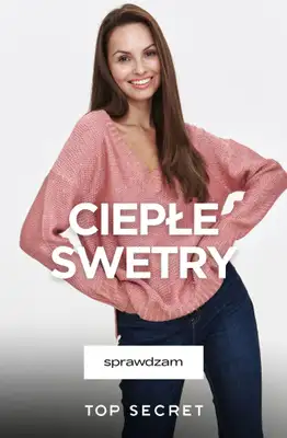 Top Secret - gazetka promocyjna Ciepłe swetry na zimne dni od środy 17.12 do poniedziałku 29.12