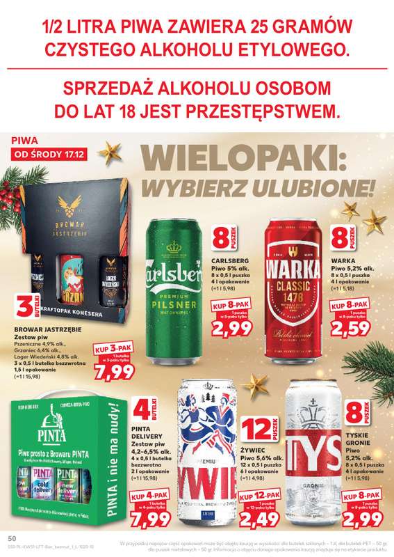Kaufland - gazetka promocyjna Oferta Kaufland od środy 17.12 do wtorku 23.12 - strona 50