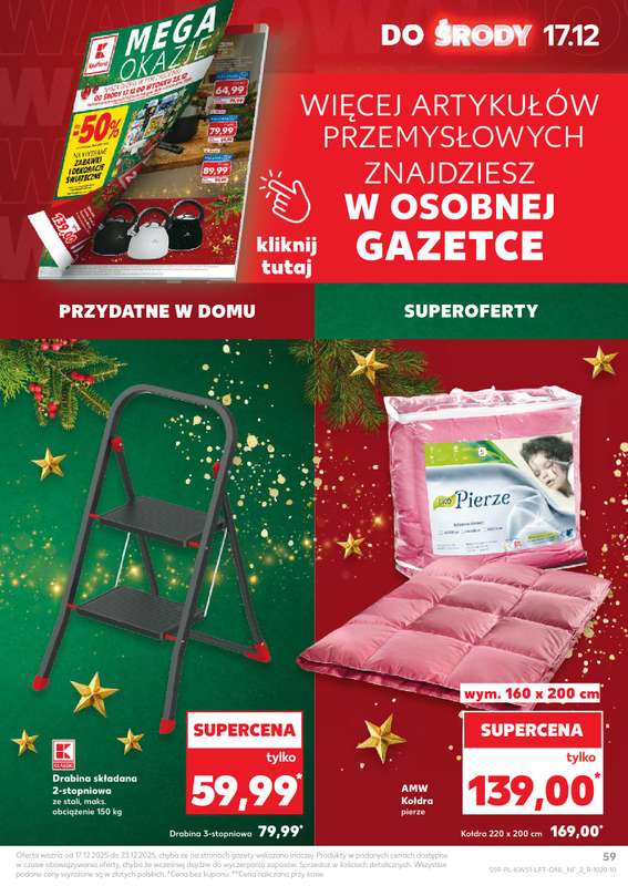 Kaufland - gazetka promocyjna Oferta Kaufland od środy 17.12 do wtorku 23.12 - strona 59