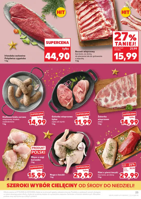 Kaufland - gazetka promocyjna Oferta Kaufland od środy 17.12 do wtorku 23.12 - strona 23