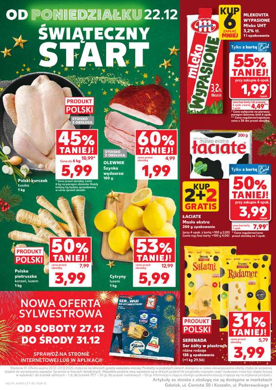 Kaufland - gazetka promocyjna Oferta Kaufland od środy 17.12 do wtorku 23.12 - strona 62