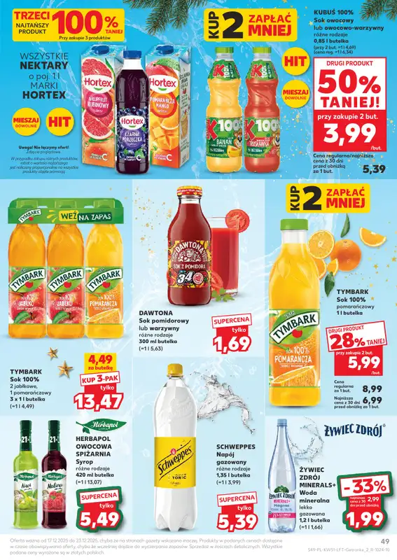 Kaufland - gazetka promocyjna Oferta Kaufland od środy 17.12 do wtorku 23.12 - strona 49