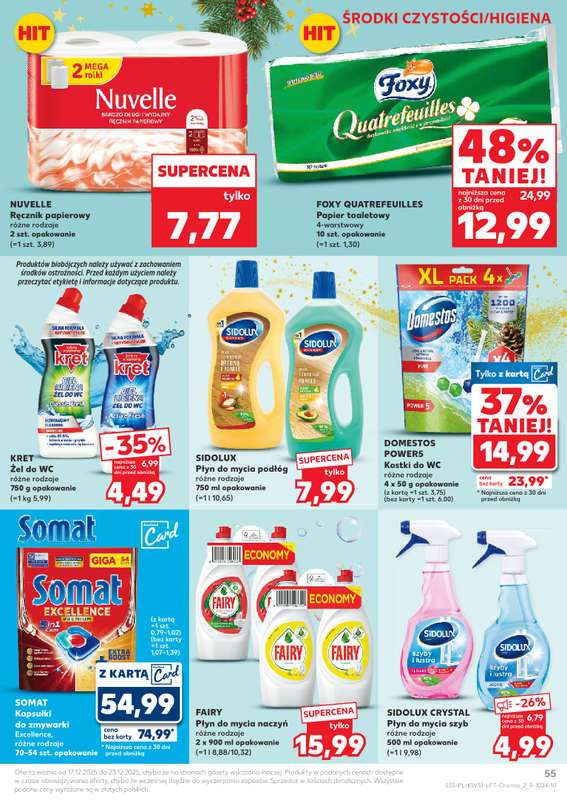 Kaufland - gazetka promocyjna Oferta Kaufland od środy 17.12 do wtorku 23.12 - strona 55