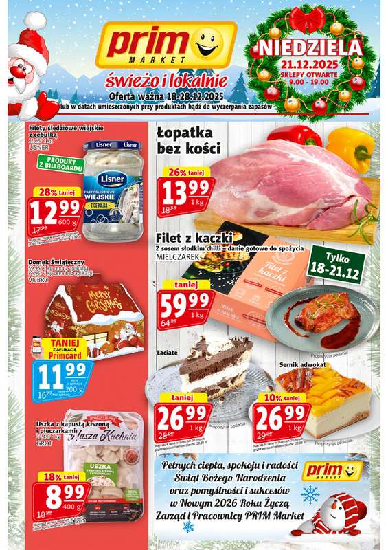 Prim Market - gazetka promocyjna Gazetka od czwartku 18.12 do niedzieli 28.12
