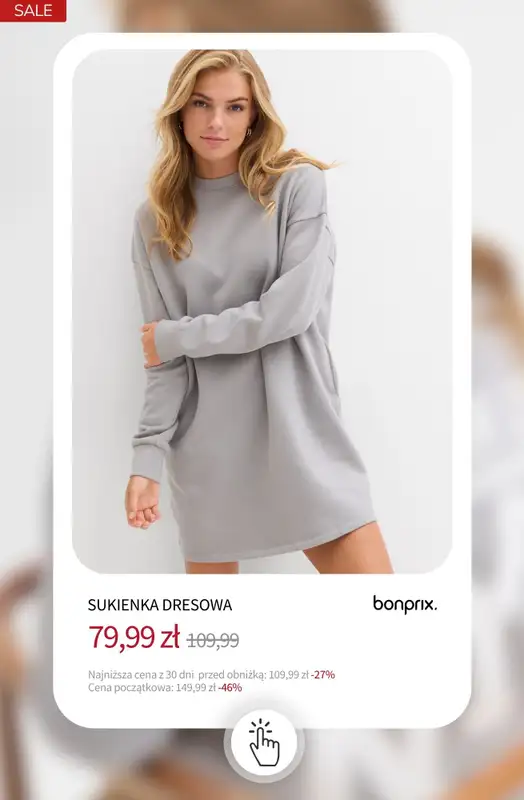 bonprix - gazetka promocyjna SALE - Sukienki do -50% od środy 17.12 do wtorku 23.12 - strona 23