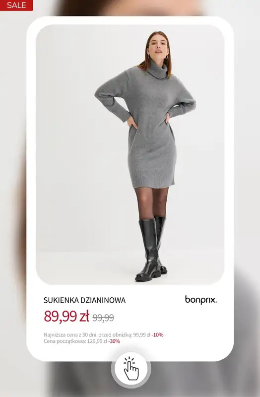 bonprix - gazetka promocyjna SALE - Sukienki do -50% od środy 17.12 do wtorku 23.12 - strona 18