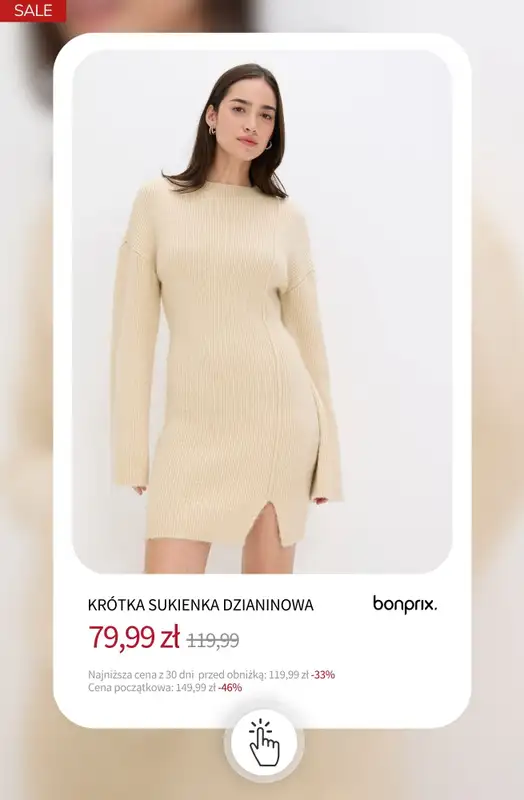 bonprix - gazetka promocyjna SALE - Sukienki do -50% od środy 17.12 do wtorku 23.12 - strona 13