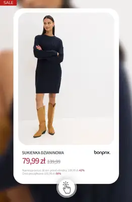 bonprix - gazetka promocyjna SALE - Sukienki do -50% od środy 17.12 do wtorku 23.12 - strona 12