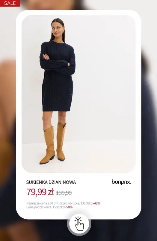 bonprix - gazetka promocyjna SALE - Sukienki do -50% od środy 17.12 do wtorku 23.12 - strona 12