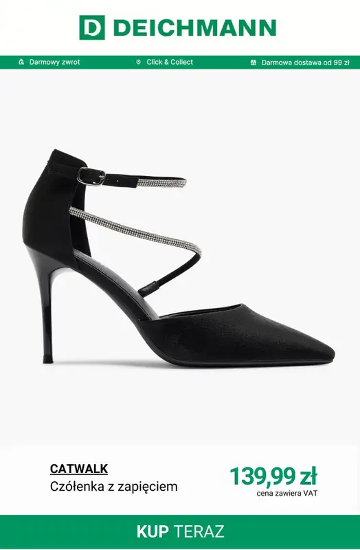 Deichmann - gazetka promocyjna Czółenka na specjalne okazje od środy 17.12  - strona 10