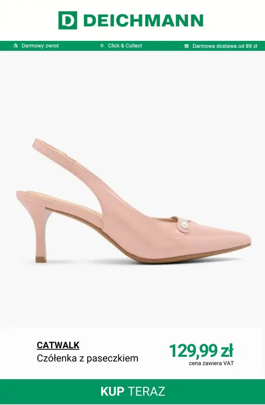 Deichmann - gazetka promocyjna Czółenka na specjalne okazje od środy 17.12  - strona 6