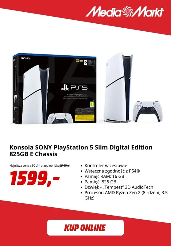 Media Markt - gazetka promocyjna Wyprzedaż PS5 - Konsole, Kontrolery, Akcesoria & Gry od środy 17.12 do czwartku 18.12 - strona 2