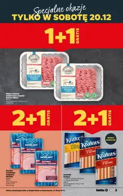 Netto - gazetka promocyjna Chotomów - Wielkie otwarcie już w czwartek 18.12 od czwartku 18.12 do niedzieli 21.12 - strona 3