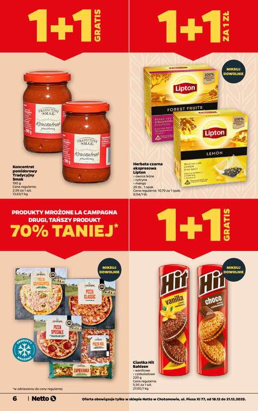 Netto - gazetka promocyjna Chotomów - Wielkie otwarcie już w czwartek 18.12 od czwartku 18.12 do niedzieli 21.12 - strona 6