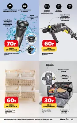 Netto - gazetka promocyjna Chotomów - Wielkie otwarcie już w czwartek 18.12 od czwartku 18.12 do niedzieli 21.12 - strona 15