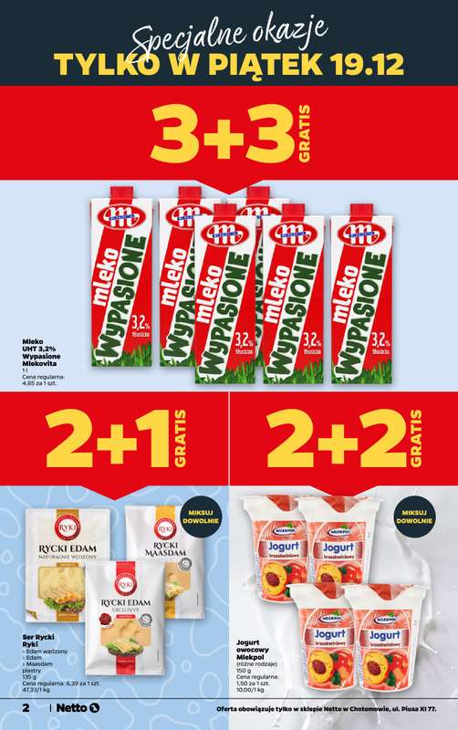 Netto - gazetka promocyjna Chotomów - Wielkie otwarcie już w czwartek 18.12 od czwartku 18.12 do niedzieli 21.12 - strona 2
