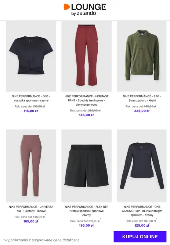 Lounge by Zalando - gazetka promocyjna Specjalne okazje: Nike Performance od środy 17.12 do soboty 20.12 - strona 6