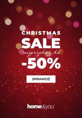home&you - gazetka promocyjna Christmas SALE do -50% od środy 17.12 