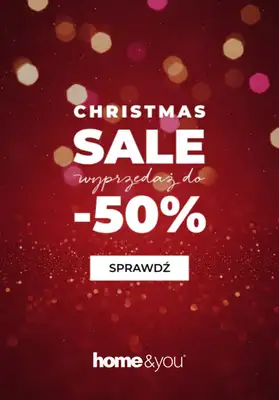 home&you - gazetka promocyjna Christmas SALE do -50% od środy 17.12 