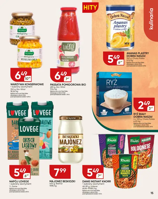 Chata Polska - gazetka promocyjna Gazetka od poniedziałku 29.12 do poniedziałku 05.01 - strona 15