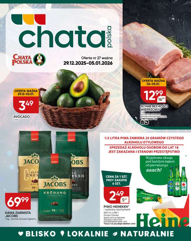 Chata Polska - gazetka promocyjna Gazetka od poniedziałku 29.12 do poniedziałku 05.01