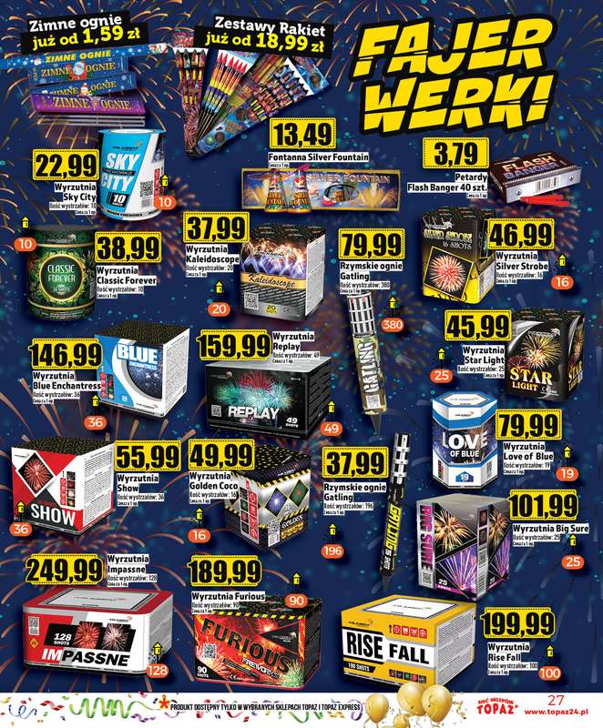 TOPAZ - gazetka promocyjna Gazetka od soboty 27.12 do środy 31.12 - strona 27