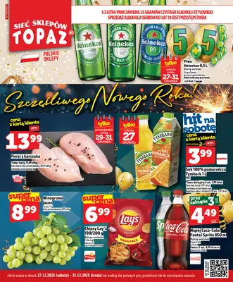 TOPAZ - gazetka promocyjna Gazetka od soboty 27.12 do środy 31.12