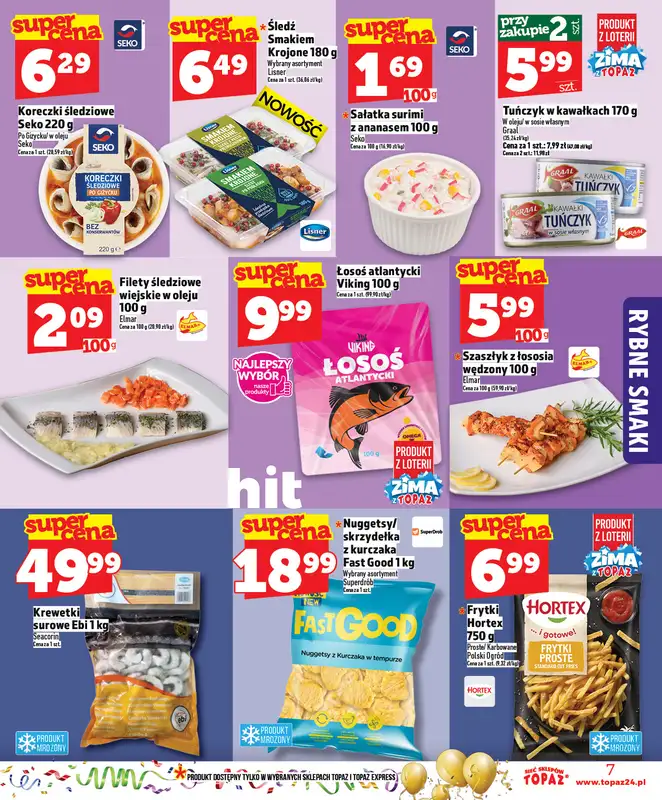 TOPAZ - gazetka promocyjna Gazetka od soboty 27.12 do środy 31.12 - strona 7