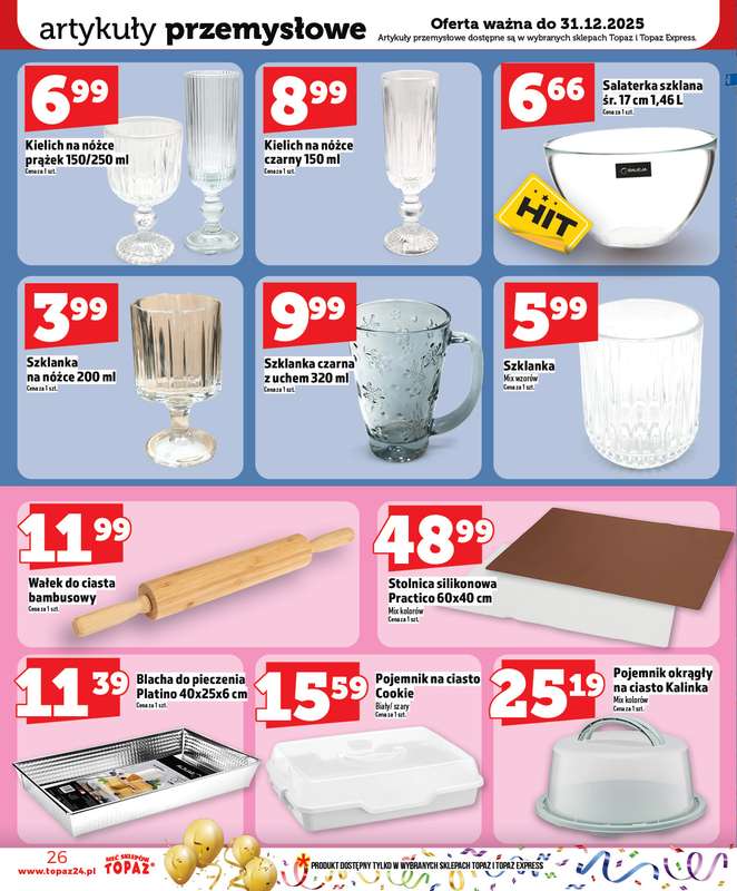 TOPAZ - gazetka promocyjna Gazetka od soboty 27.12 do środy 31.12 - strona 26