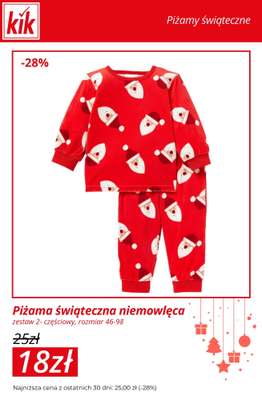 KiK - gazetka promocyjna Do -30% na piżamy świąteczne dla całej rodziny od środy 17.12 do niedzieli 21.12 - strona 10