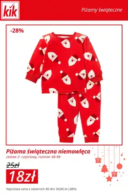 KiK - gazetka promocyjna Do -30% na piżamy świąteczne dla całej rodziny od środy 17.12 do niedzieli 21.12 - strona 10