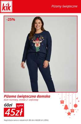 KiK - gazetka promocyjna Do -30% na piżamy świąteczne dla całej rodziny od środy 17.12 do niedzieli 21.12 - strona 4