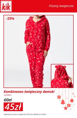 KiK - gazetka promocyjna Do -30% na piżamy świąteczne dla całej rodziny od środy 17.12 do niedzieli 21.12 - strona 3
