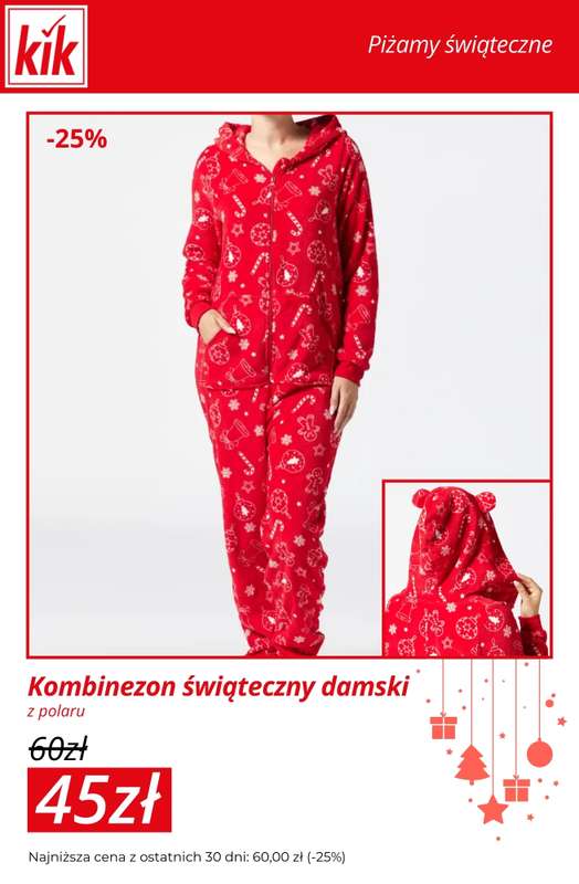 KiK - gazetka promocyjna Do -30% na piżamy świąteczne dla całej rodziny od środy 17.12 do niedzieli 21.12 - strona 3