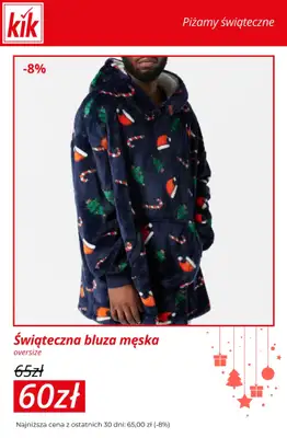 KiK - gazetka promocyjna Do -30% na piżamy świąteczne dla całej rodziny od środy 17.12 do niedzieli 21.12 - strona 7