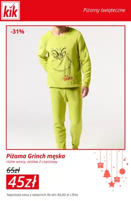 KiK - gazetka promocyjna Do -30% na piżamy świąteczne dla całej rodziny od środy 17.12 do niedzieli 21.12 - strona 8