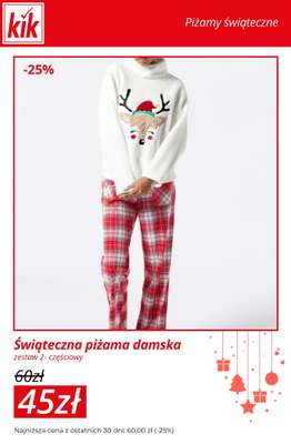 KiK - gazetka promocyjna Do -30% na piżamy świąteczne dla całej rodziny od środy 17.12 do niedzieli 21.12 - strona 2