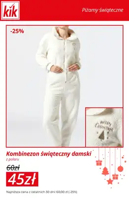 KiK - gazetka promocyjna Do -30% na piżamy świąteczne dla całej rodziny od środy 17.12 do niedzieli 21.12 - strona 5