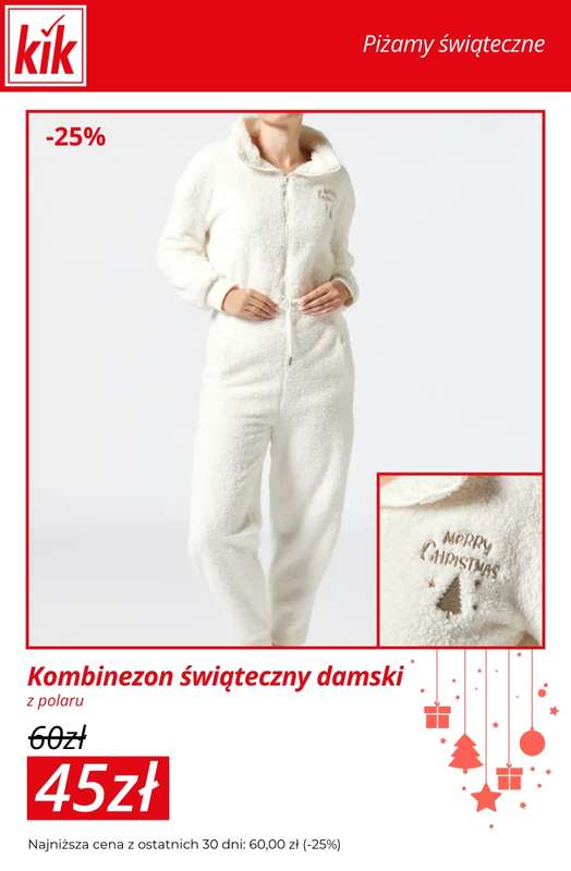 KiK - gazetka promocyjna Do -30% na piżamy świąteczne dla całej rodziny od środy 17.12 do niedzieli 21.12 - strona 5