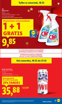 Lidl - gazetka promocyjna Oferta od czwartku od czwartku 18.12 do niedzieli 21.12 - strona 25