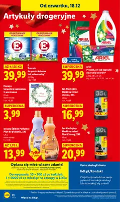 Lidl - gazetka promocyjna Oferta od czwartku od czwartku 18.12 do niedzieli 21.12 - strona 74