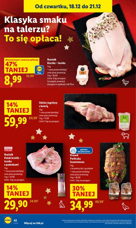 Lidl - gazetka promocyjna Oferta od czwartku od czwartku 18.12 do niedzieli 21.12 - strona 46