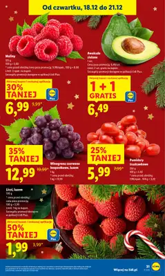 Lidl - gazetka promocyjna Oferta od czwartku od czwartku 18.12 do niedzieli 21.12 - strona 33