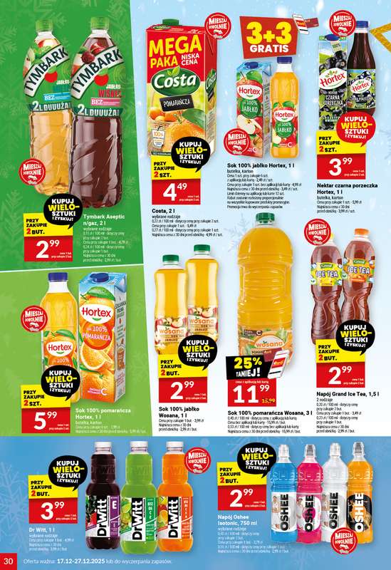 Twój Market - gazetka promocyjna Gazetka od środy 17.12 do soboty 27.12 - strona 30