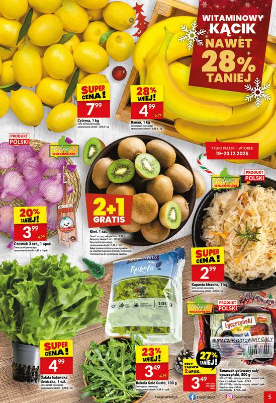 Twój Market - gazetka promocyjna Gazetka od środy 17.12 do soboty 27.12 - strona 5
