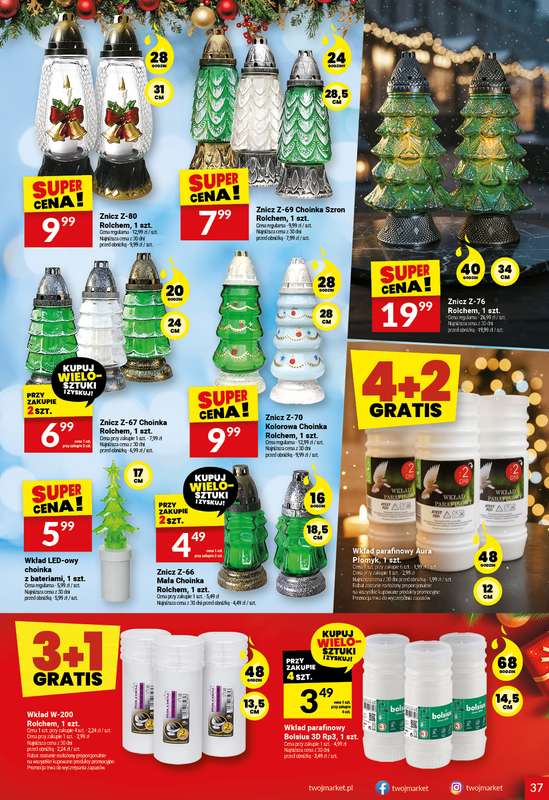 Twój Market - gazetka promocyjna Gazetka od środy 17.12 do soboty 27.12 - strona 37