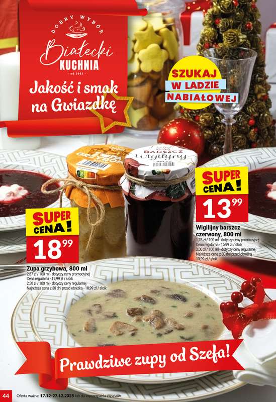 Twój Market - gazetka promocyjna Gazetka od środy 17.12 do soboty 27.12 - strona 44