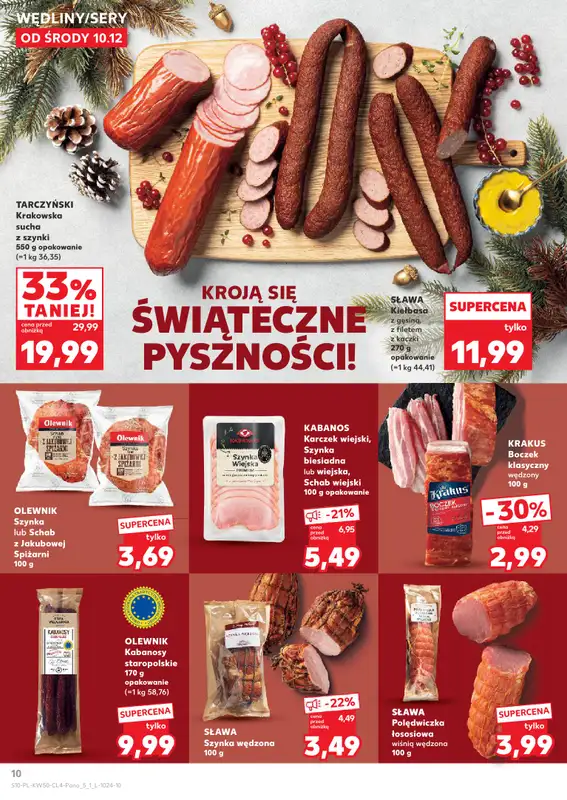 Kaufland - gazetka promocyjna Oferta Kaufland - Smak Świąt od środy 10.12 do wtorku 23.12 - strona 10